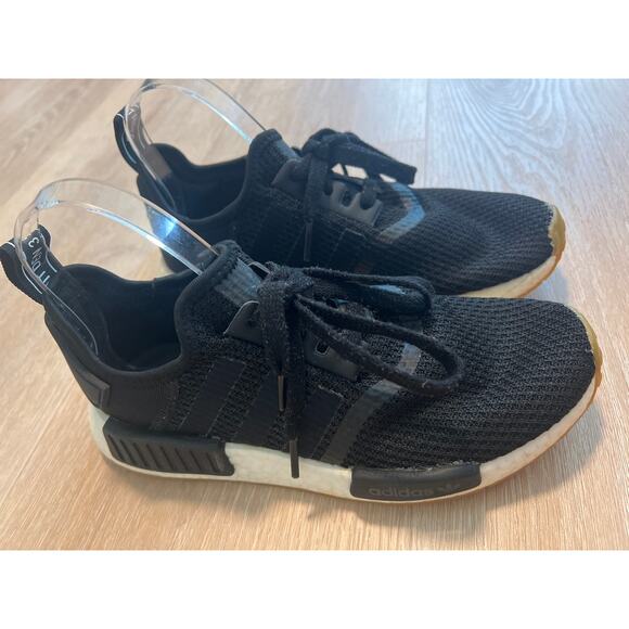 Adidas Originals NMD_R1 BOOST Black White Gum B42200 Mens Size 6 Womens 7.5/8 - Picture 3 of 10